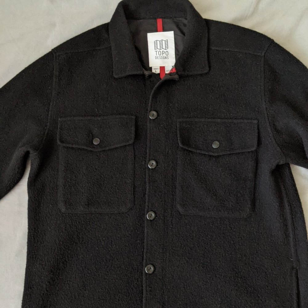 Topo Design Wool Shirt Jacket